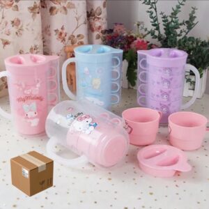 JARRA CON TAZAS SANRIO C/U 60PZ