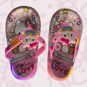 CHANCLAS CON LUZ KITTY C/U 90PZ